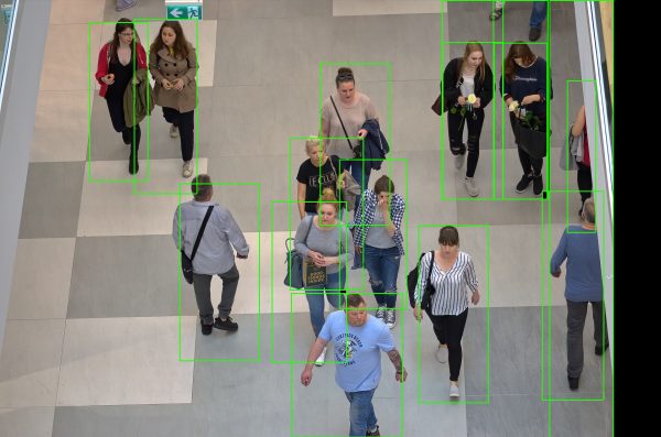 People detection neural network demonstration image